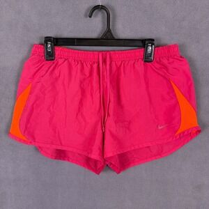 Nike Dri Fit Womens L Light Weight Running Training Shorts Pink
